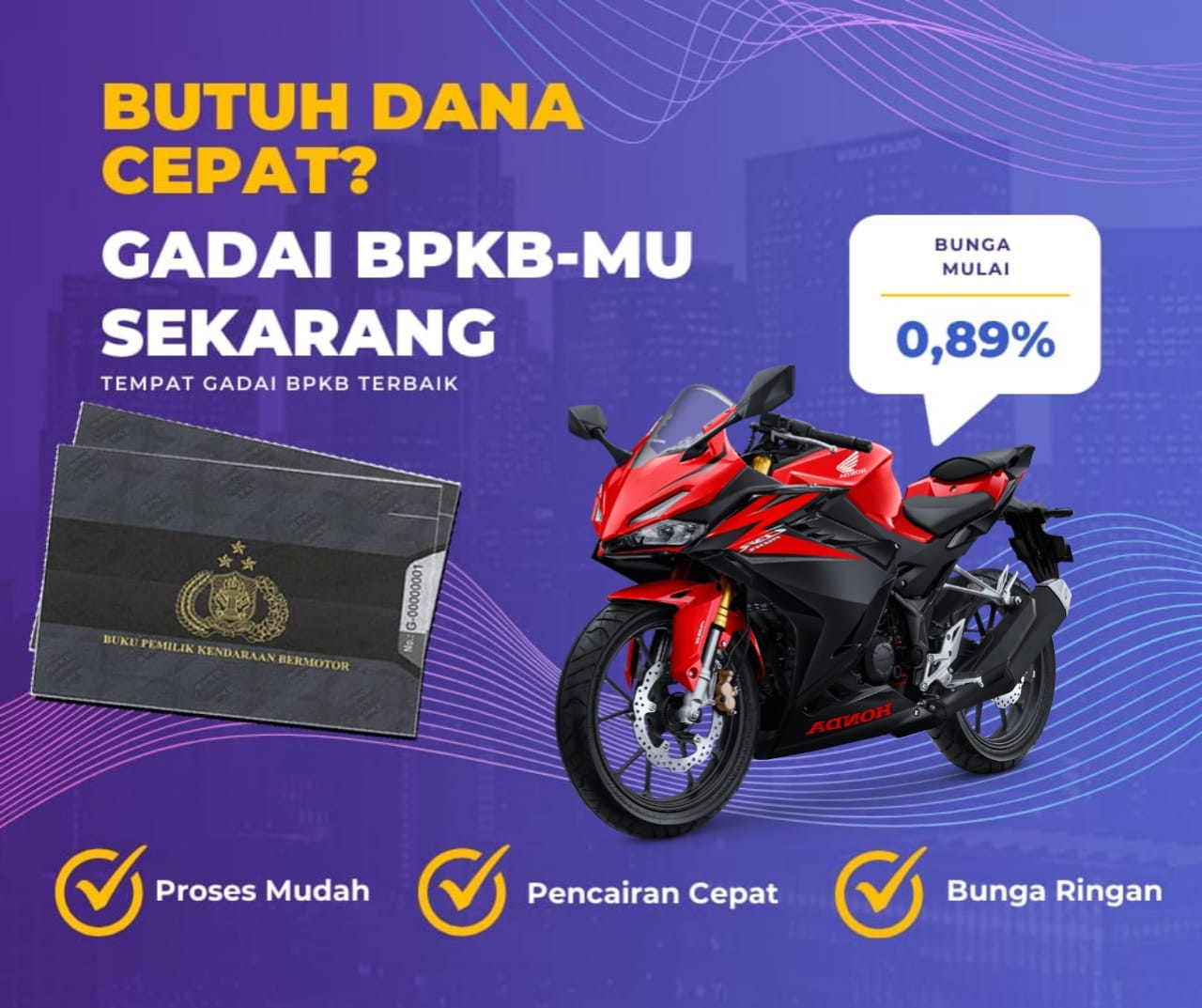 Kredit Jaminan Bpkb Motor Honda Cbr 150 R Dapat Dana Berapa? Seperti Ini Simulasinya
